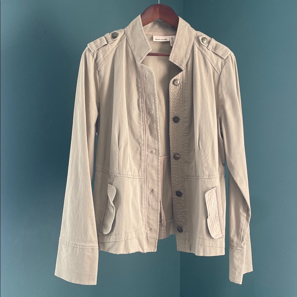 DKNYC Women's Light Tan Utility Jacket